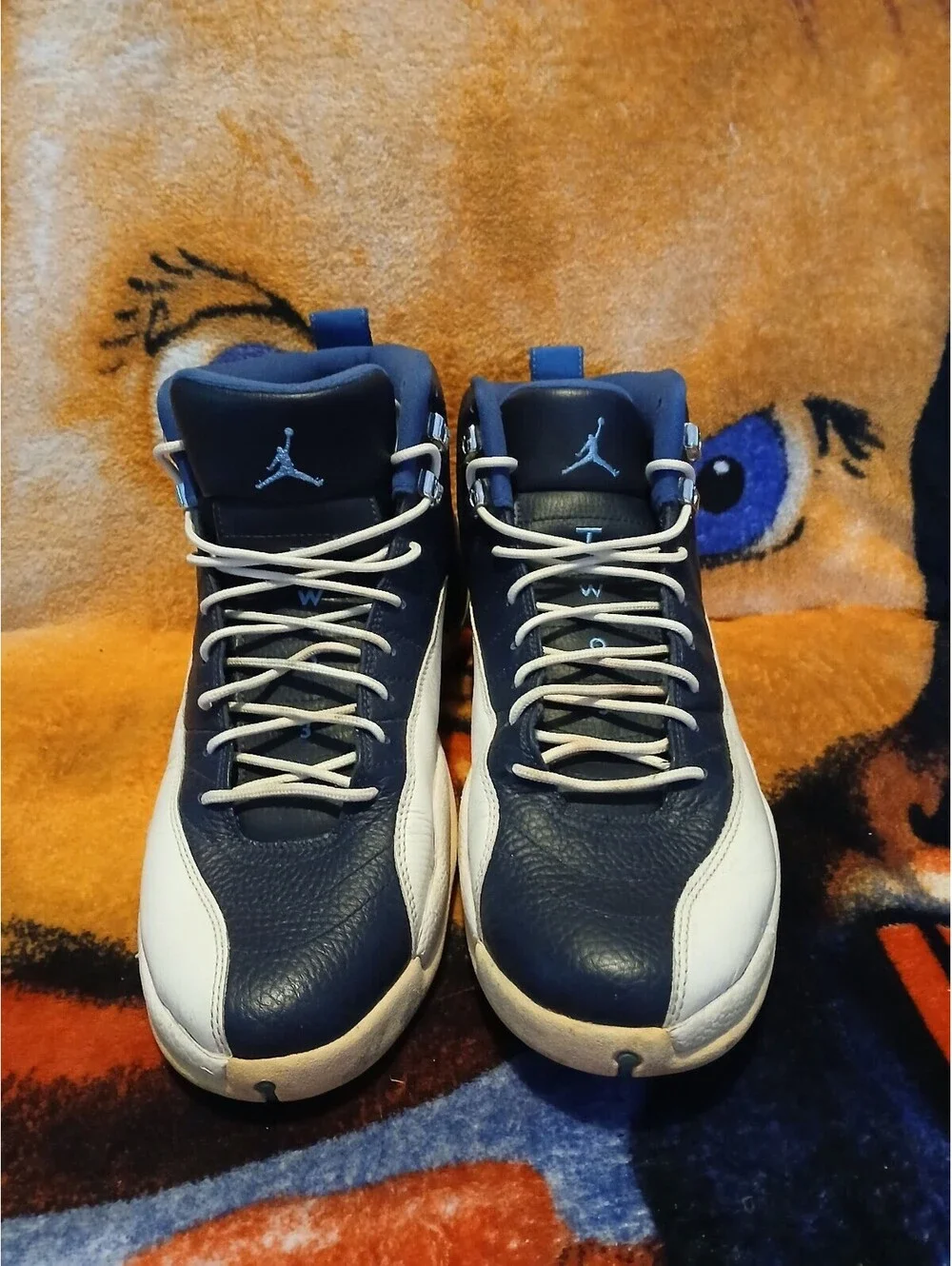 Jordan 12 Retro Obsidian White Men’s Basketball Shoes Size 11.5
